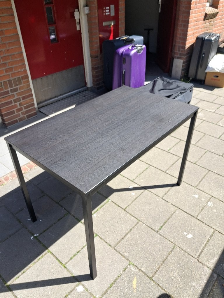 IKEA tafel, zwart, 110x67x75 cm, Ophalen, Gebruikt, Overige houtsoorten, 100 tot 150 cm