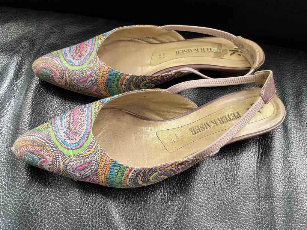 ZGAN Peter Kaiser leren zomer schoen, maat 39, Peter Kaiser, Schoenen met lage hakken, Overige kleuren, Ophalen of Verzenden