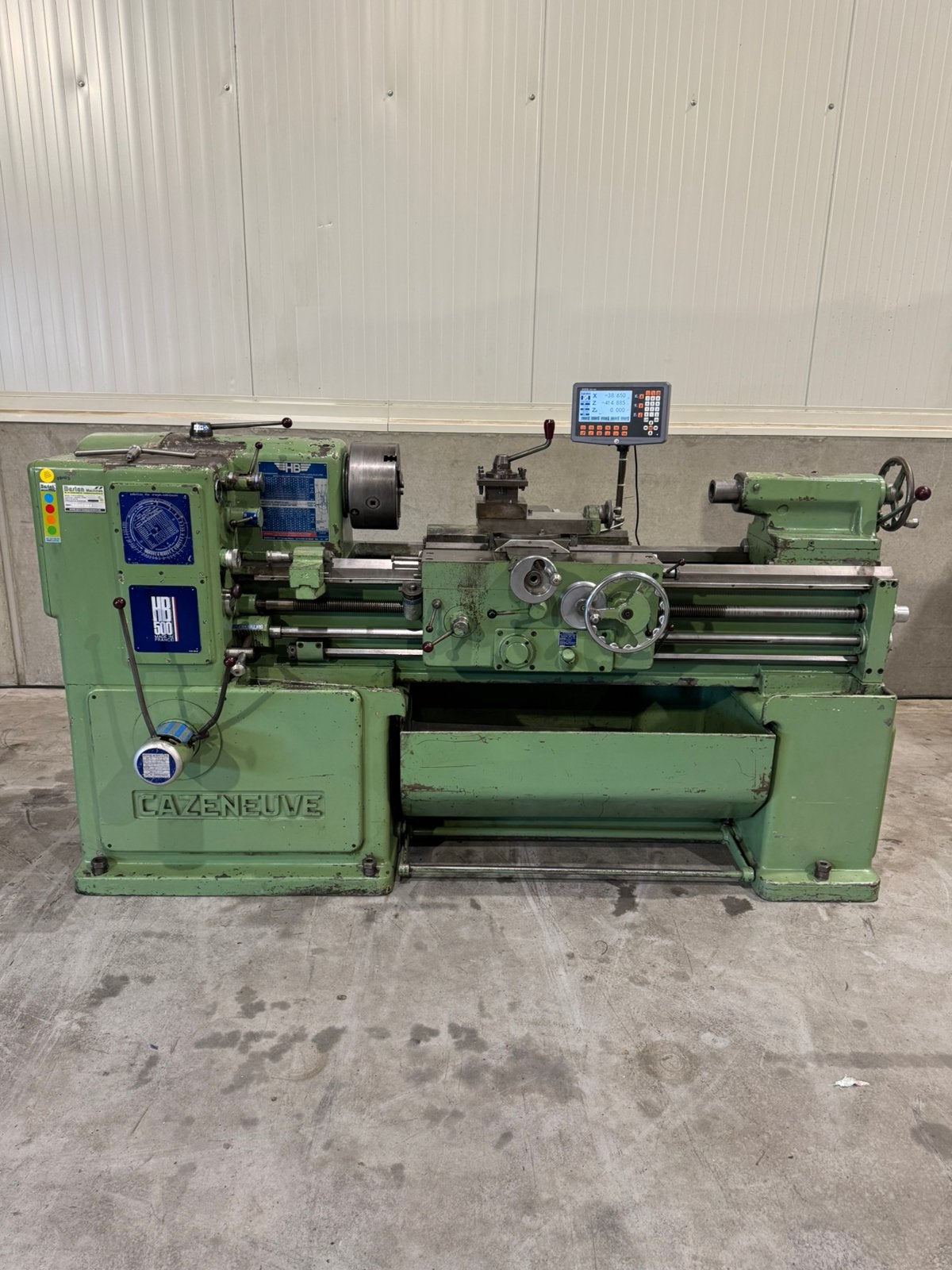 CAZENEUVE HB500 Draaibank, Ophalen, Zo goed als nieuw, Metaaldraaibank, 500 tot 1000 mm