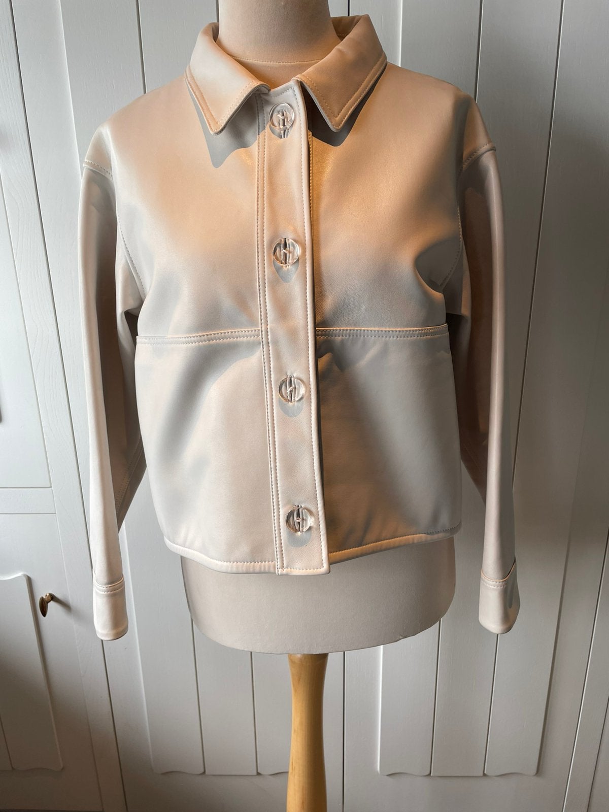 Leren jas Solace, Ophalen of Verzenden, Nieuw, Maat 42/44 (L), Wit