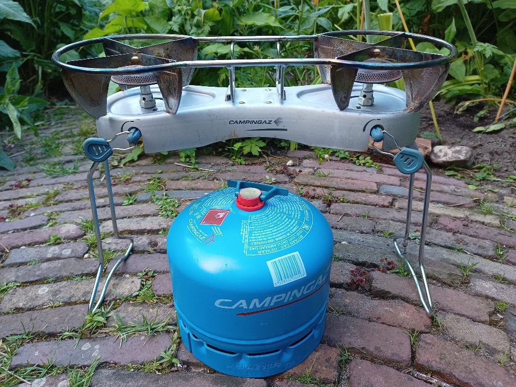 Campingaz kookbrander tweepits, Caravans en Kamperen, Kampeeraccessoires, Ophalen, Gebruikt
