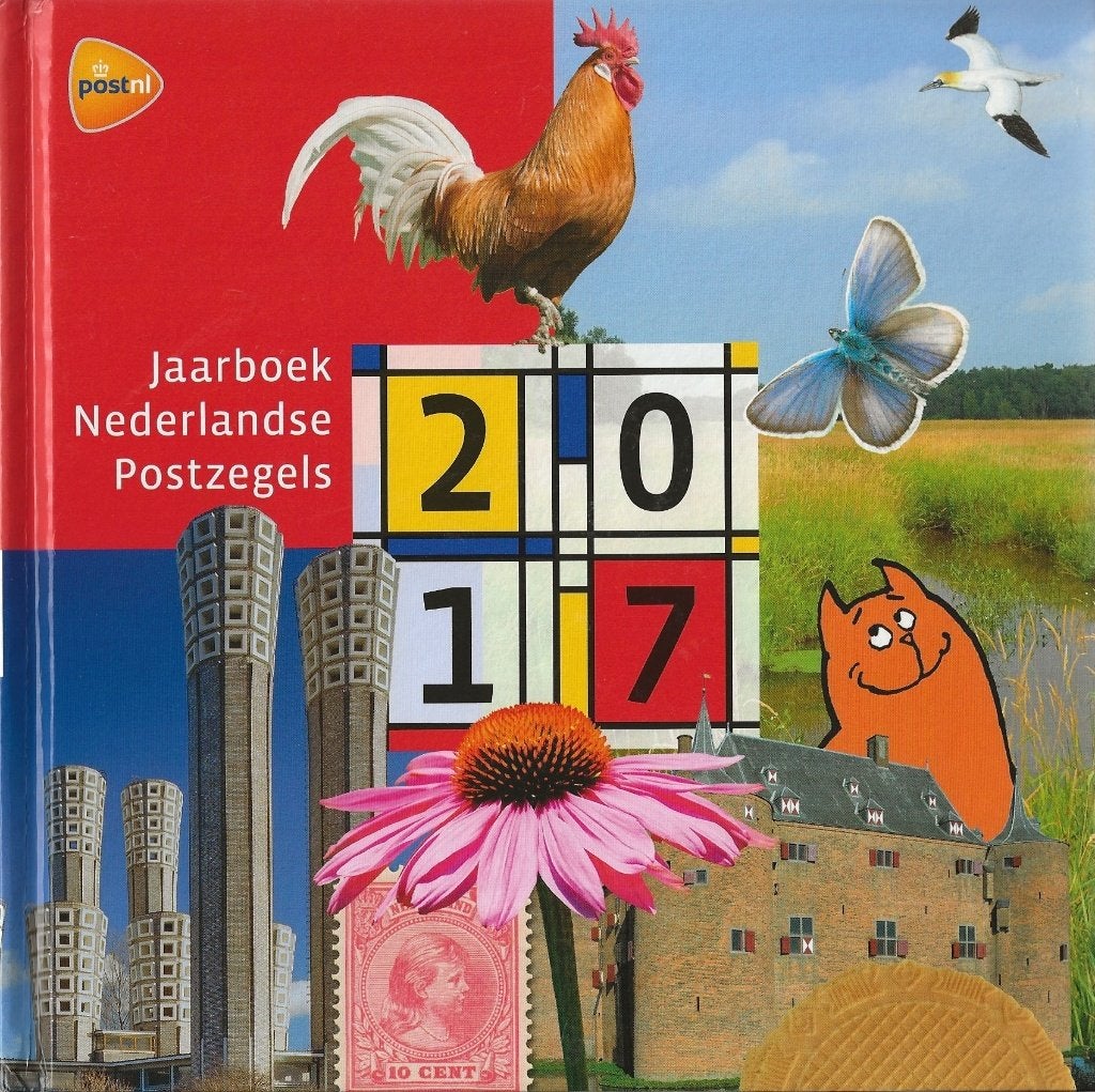 Compleet jaarboek ned postzegels 2017, postfris, Ophalen of Verzenden, Postfris