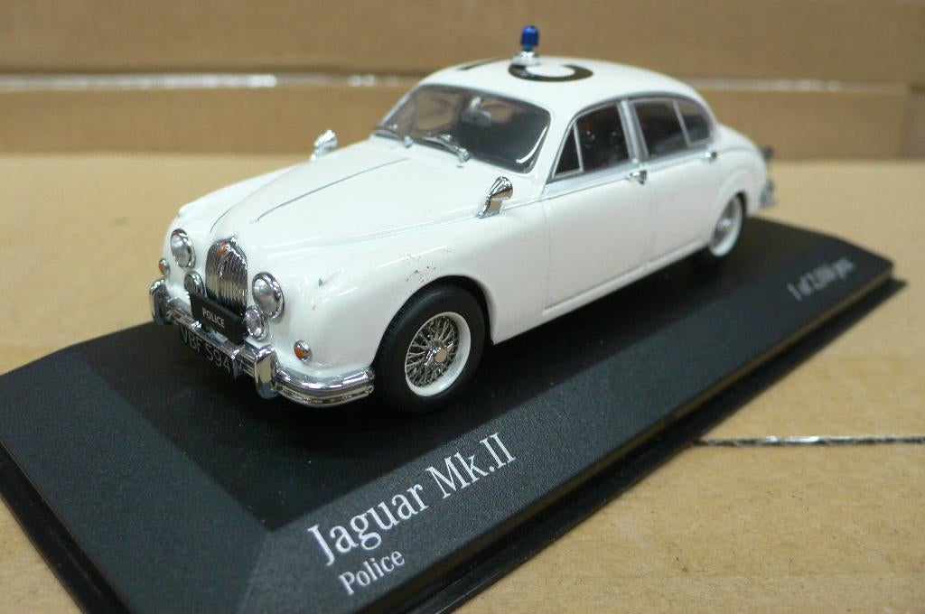jaguar mk2 police - minichamps  1/43 -, Verzenden, Nieuw, Auto, MiniChamps