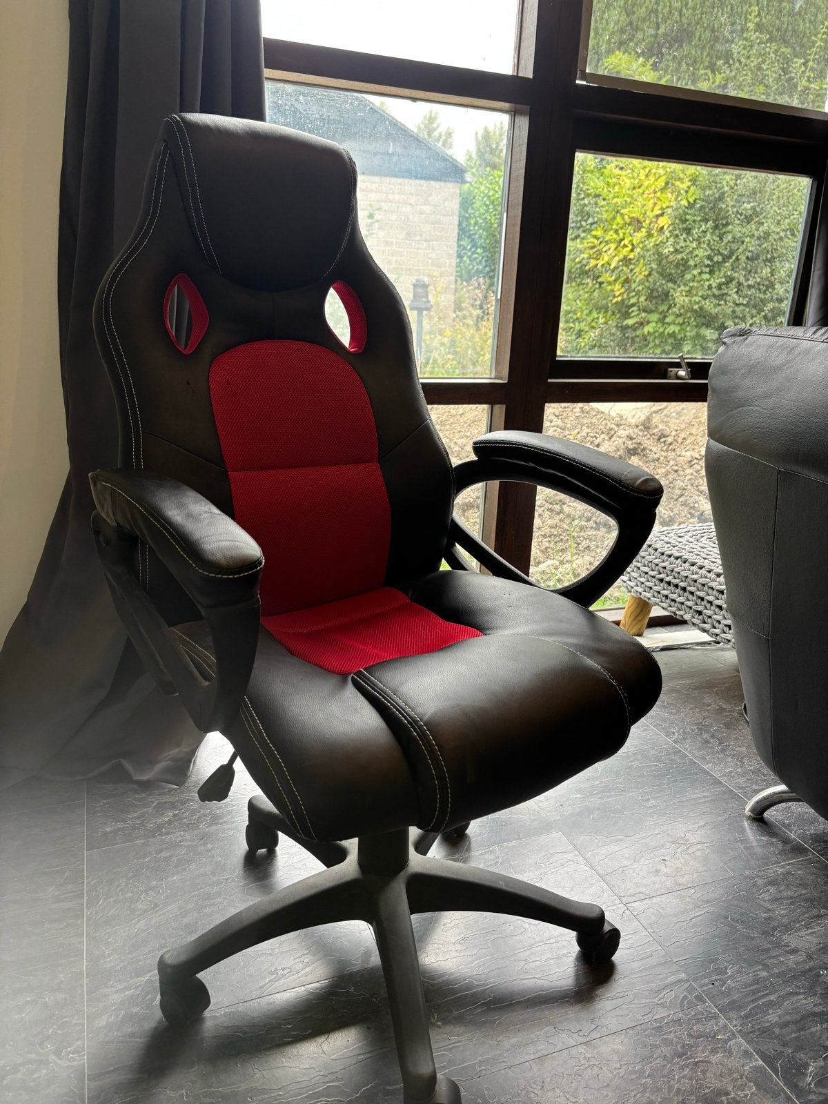 Gaming Bureaustoel Zwart/Rood - Comfortabel & Ergonomisch, Gebruikt, Zwart, Ophalen of Verzenden, Gaming bureaustoel