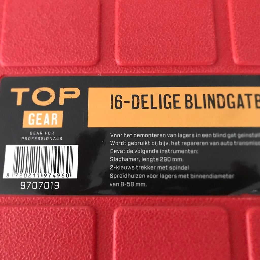 16-delige blindgatbevestiging trekkerset, Ophalen, Nieuw