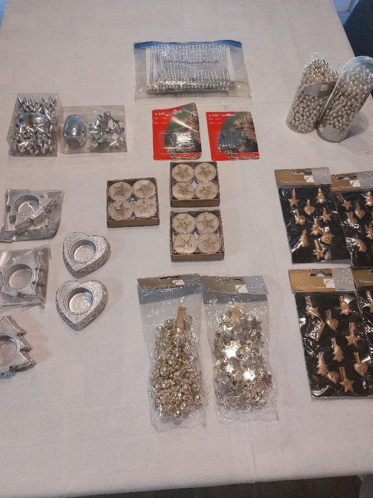 kerst artikelen pakket met slingers haakjes etc., Ophalen