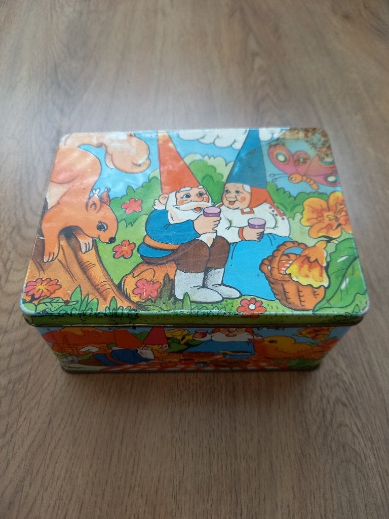 Vintage - David de Kabouter - Tinnen Blik, Ophalen of Verzenden, Overige