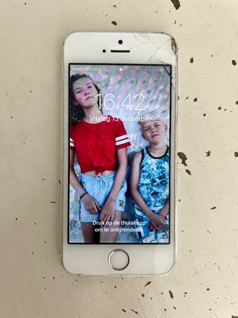 iPhone 5s – wit/zilver – A1457 – 2013, Telecommunicatie, Mobiele telefoons | Apple iPhone, Gebruikt, 16 GB, Wit, Ophalen of Verzenden