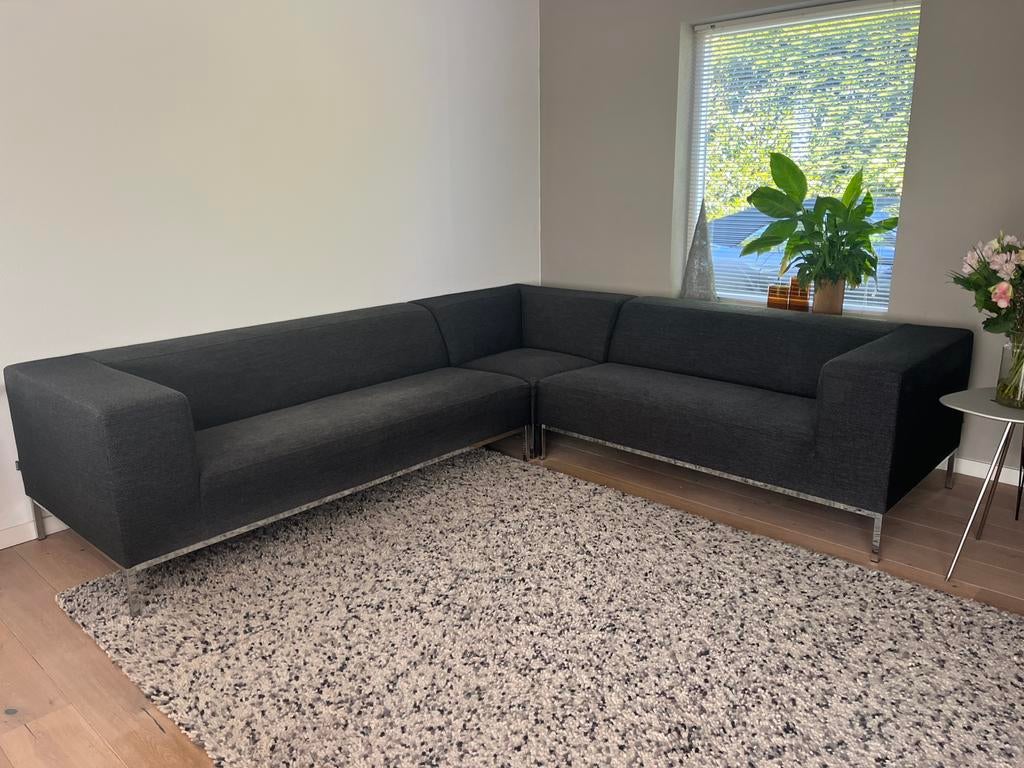 Hoekbank koozo sara antraciet, Ophalen, Zo goed als nieuw, Stof, Design - modern