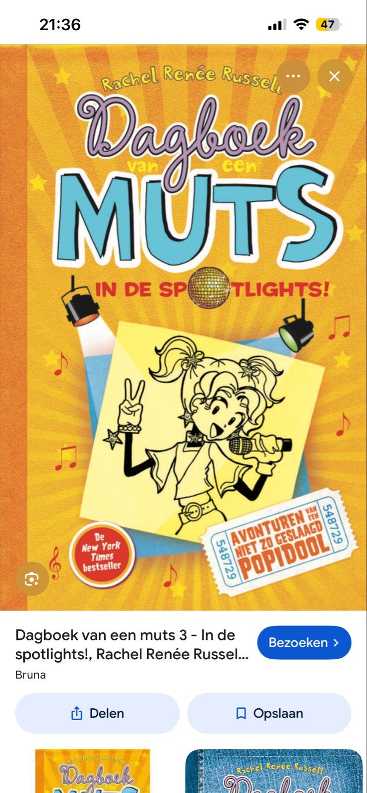 Dagboek van een muts 3 - In de spotlights!, Boeken, Kinderboeken | Jeugd | 13 jaar en ouder, Ophalen, Gelezen, Fictie