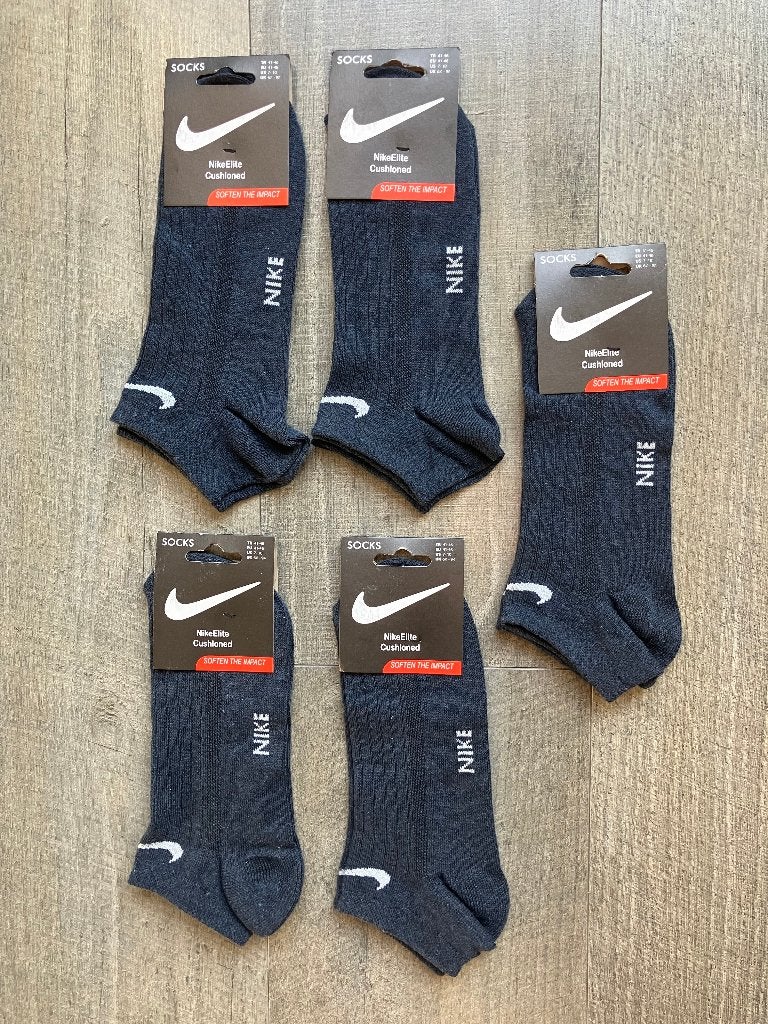 5 paar grijze sneaker sokken (maat 41-46), Ophalen of Verzenden, Nieuw, Maat 43 t/m 46, Overige kleuren