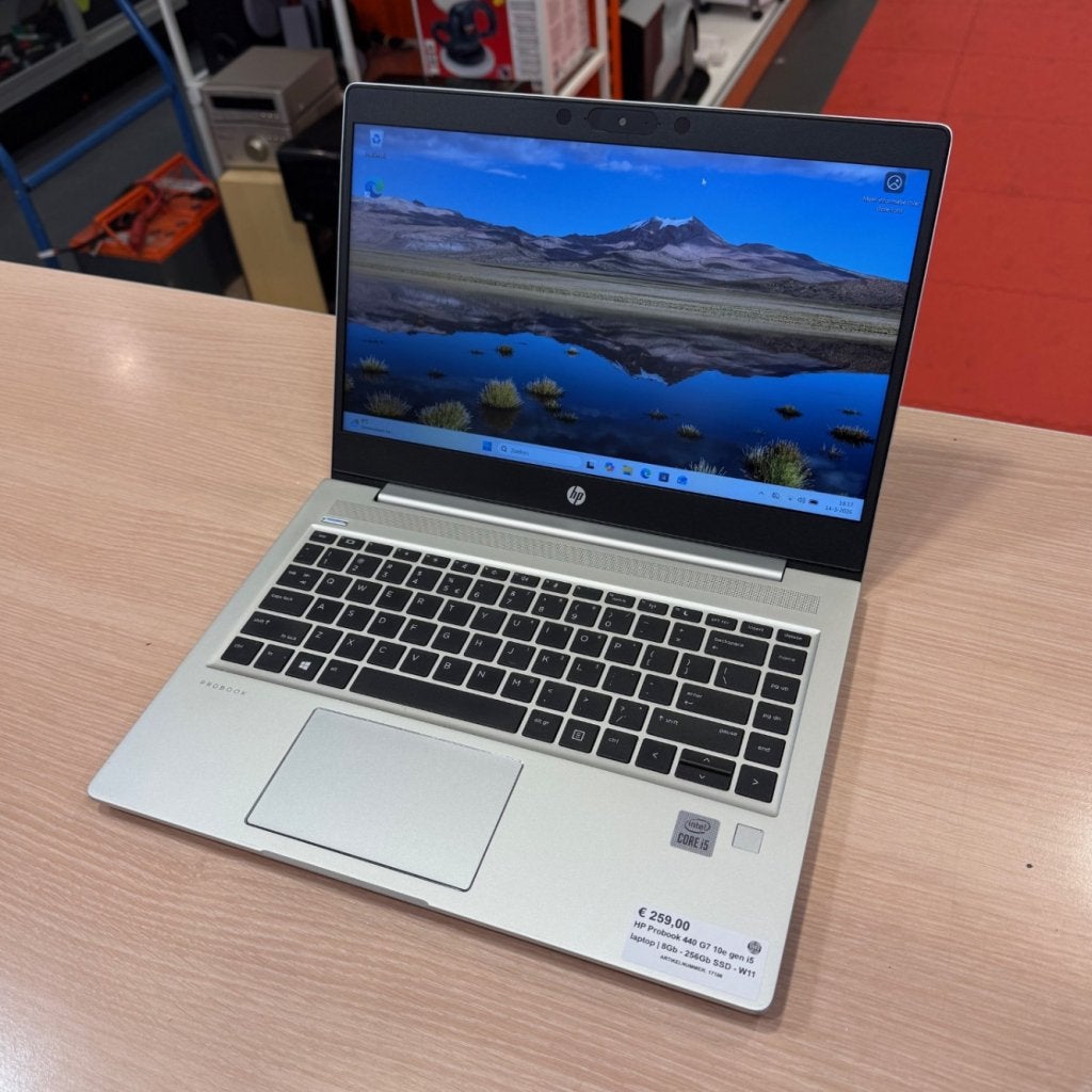 HP Probook 440 G7 10e gen i5 laptop | 8Gb - 256Gb SSD - W11, Computers en Software, Windows Laptops, HP, Zo goed als nieuw, Support@hp.com