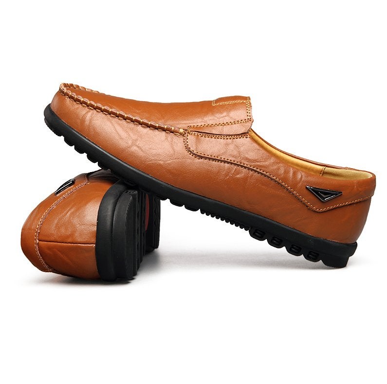 Bruine heren leren loafers instappers schoenen mocassins, Verzenden, Nieuw, Bruin, Loafers