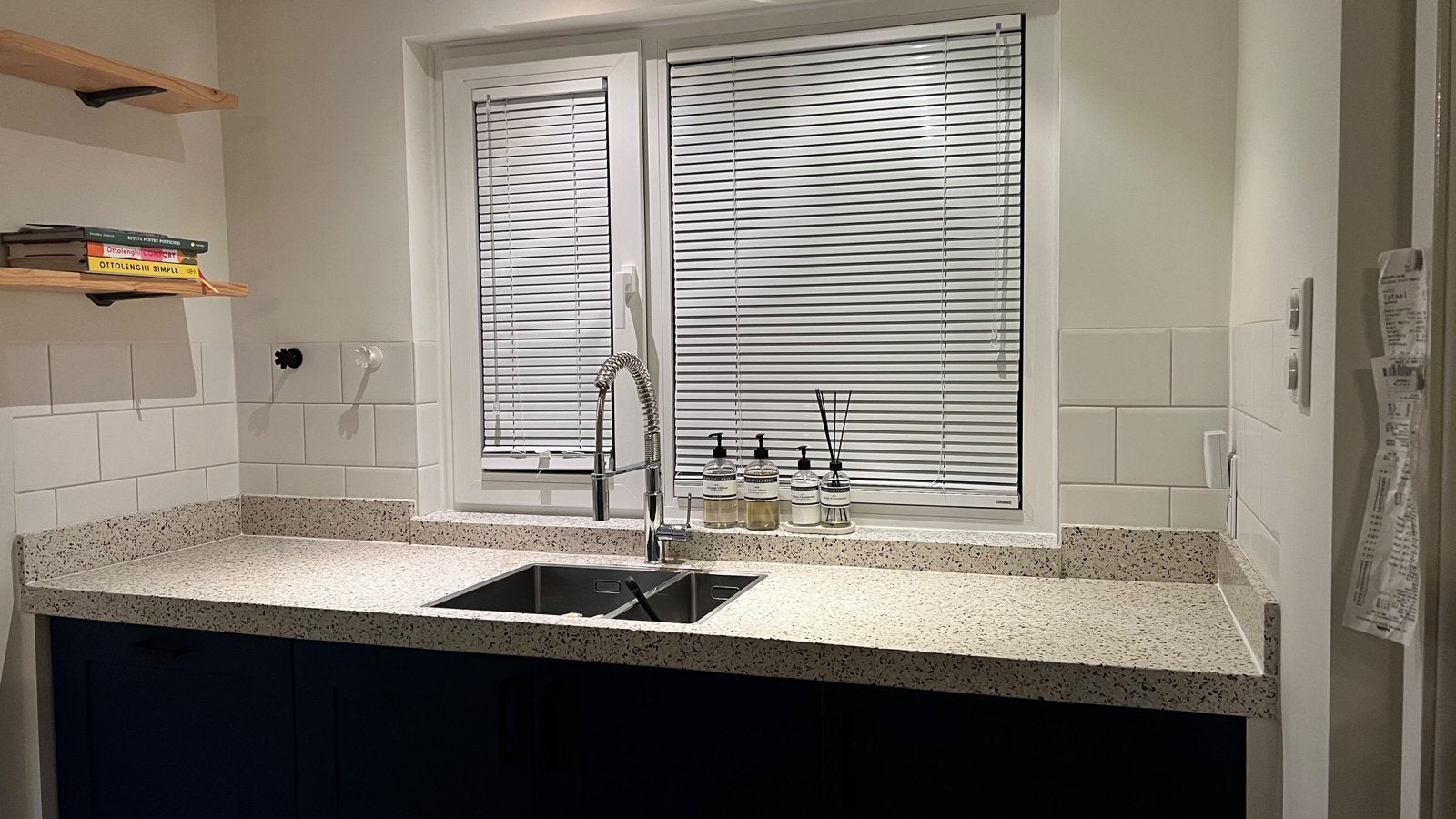 Keuken met eiken frontjes, Ophalen, Gebruikt, Overige materialen, Blauw