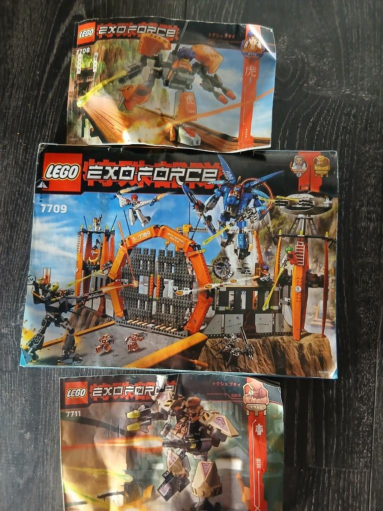 8 kompleet seten van exoforce alleen geen mini popetjes, Gebruikt, Overige thema's, Lego, Ophalen of Verzenden