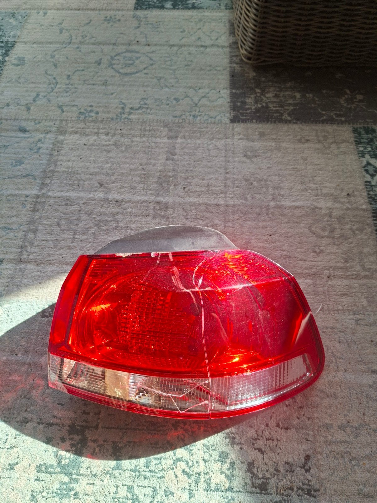 Rechter achterlicht Golf 6 - glas beschadigd, Ophalen, Gebruikt, Volkswagen