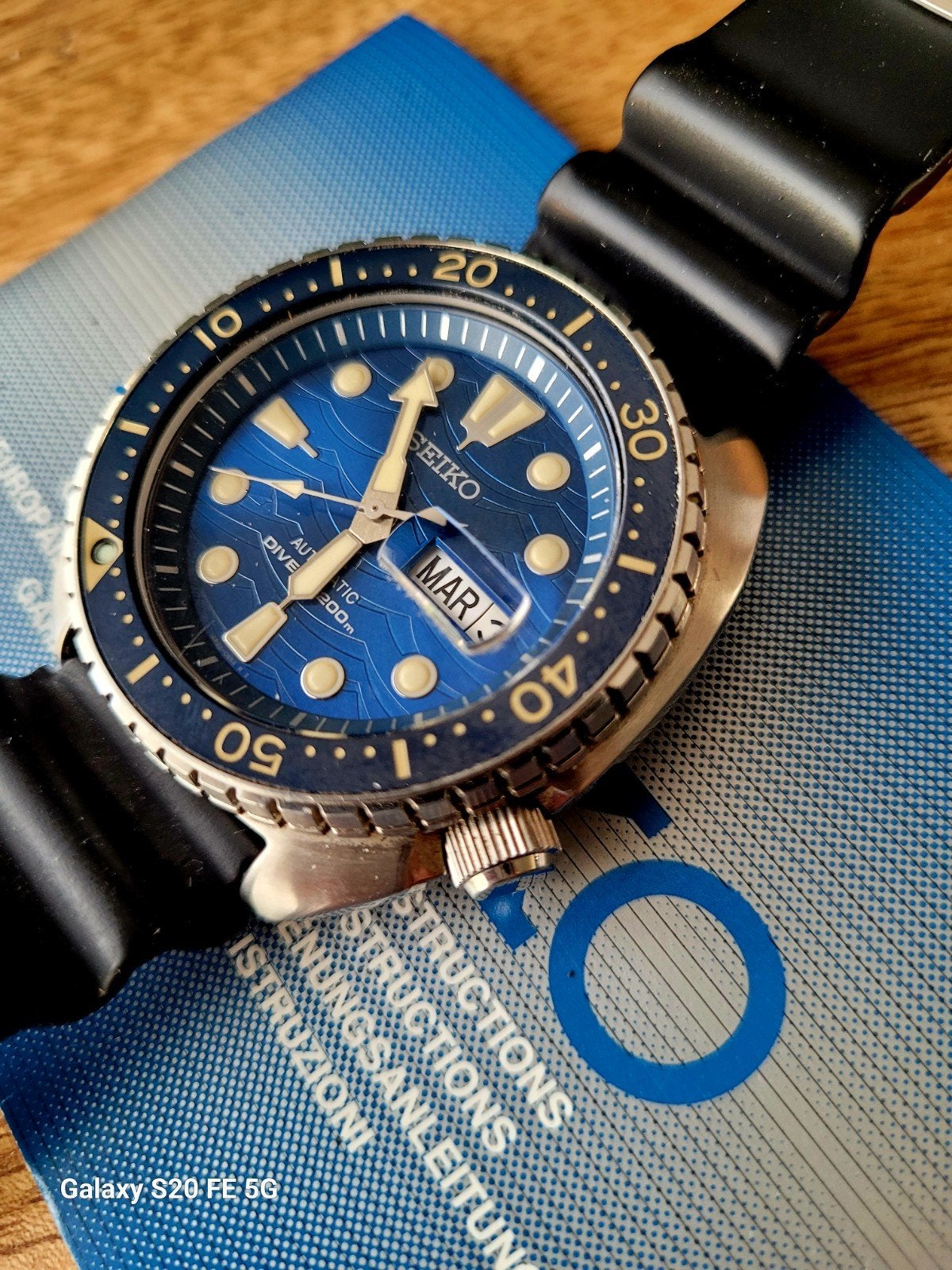 Seiko Prospex Save The Ocean King Turtle SRPE07K1, Ophalen, Seiko, Staal, Polshorloge