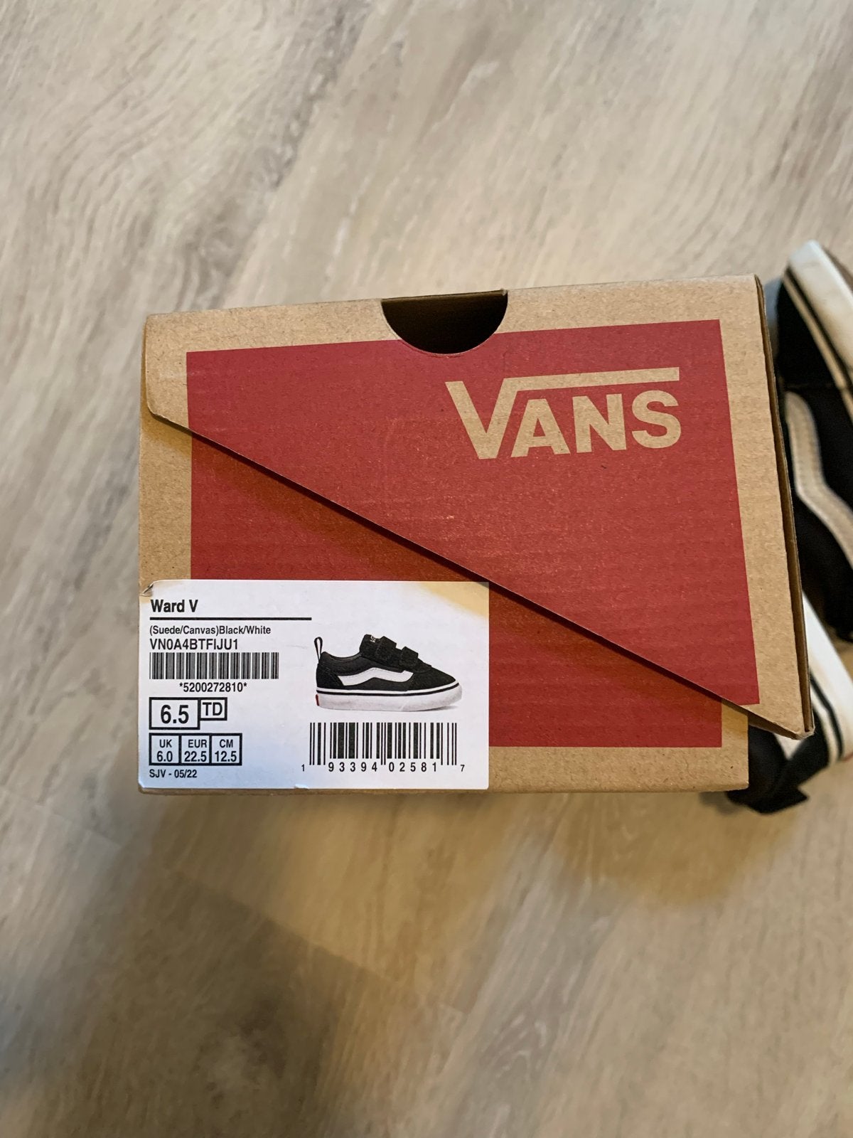 Vans Ward V sneakers 22,5 - Zwart/Wit, Ophalen of Verzenden, Nieuw, Jongen of Meisje, Schoenen