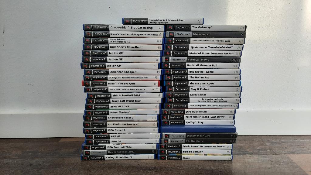 Partij van 47 PS2 / Playstation 2 Spelen Games, Avontuur en Actie, Gebruikt, 1 speler, Eén computer