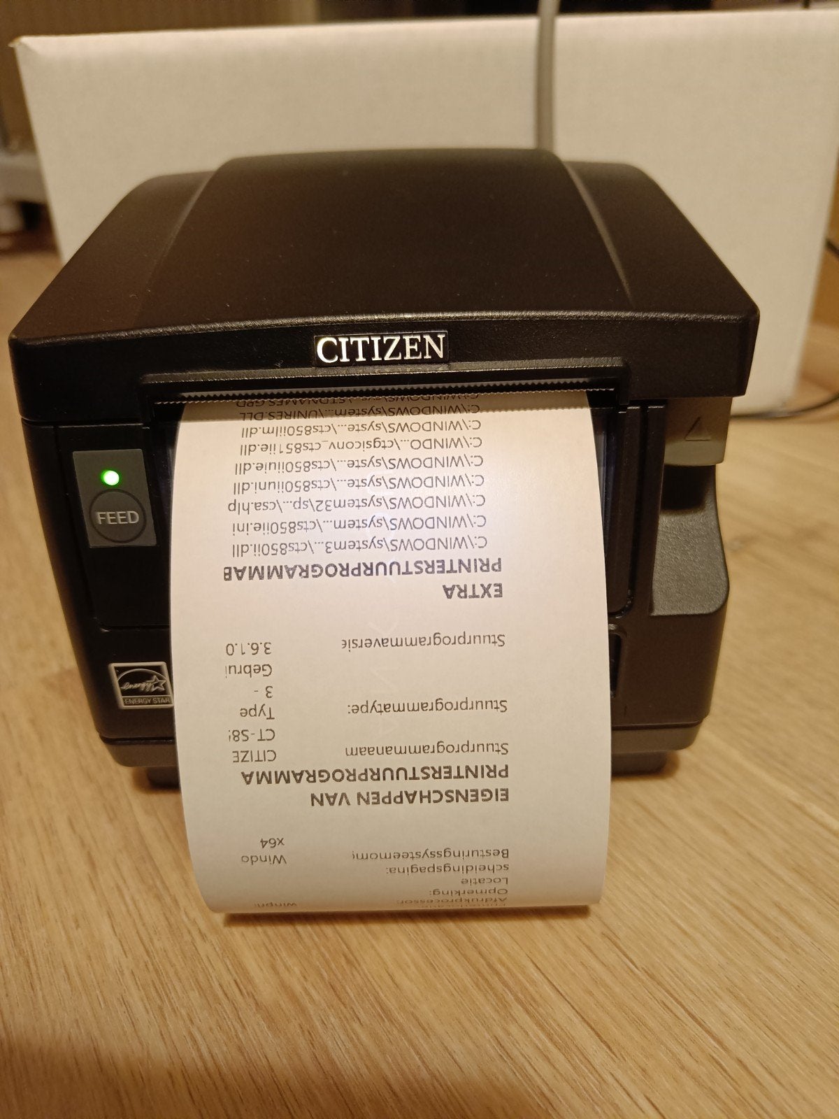 Citizen CT-S851 Thermische Bonprinter - Zo goed als nieuw, Zwart-en-wit printen, Printer, Citizen, Ophalen of Verzenden