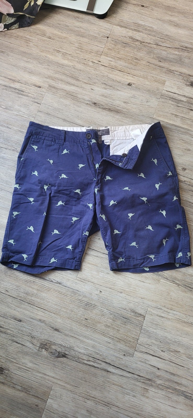 Mooie korte broek maat 52 (L/34) - Zo goed als nieuw, Kleding | Heren, Broeken en Pantalons, Maat 52/54 (L), Onbekend, Blauw, Ophalen of Verzenden