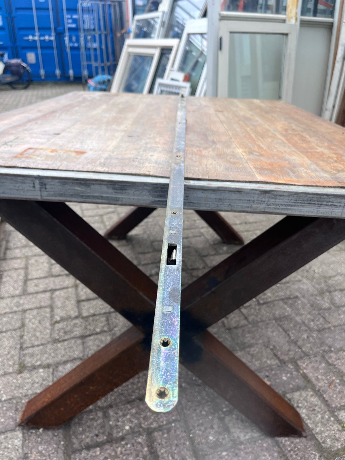 Meerpuntsluiting voor deuren 177x2 €50 incl, Ophalen, Gebruikt, IJzer, Slot