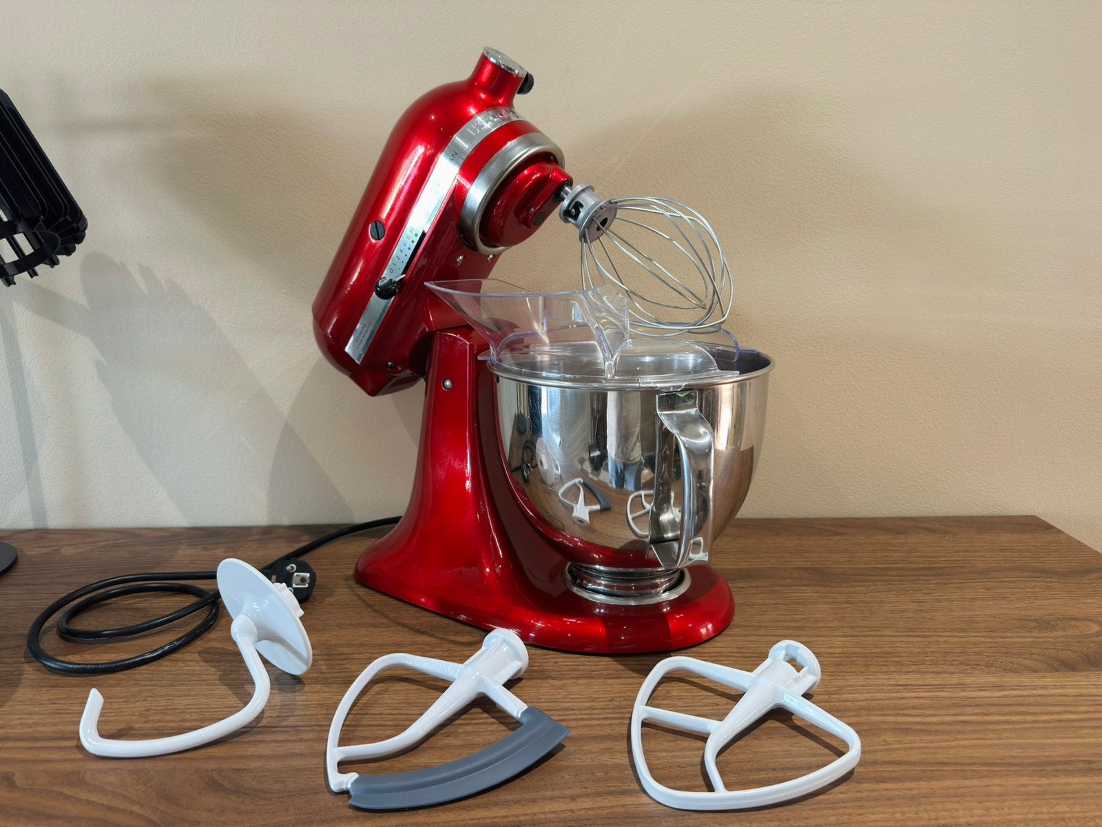 KitchenAid Artisan Keukenmixer Appel Rood, 4 liter of meer, Ophalen of Verzenden, Zo goed als nieuw, 3 snelheden of meer