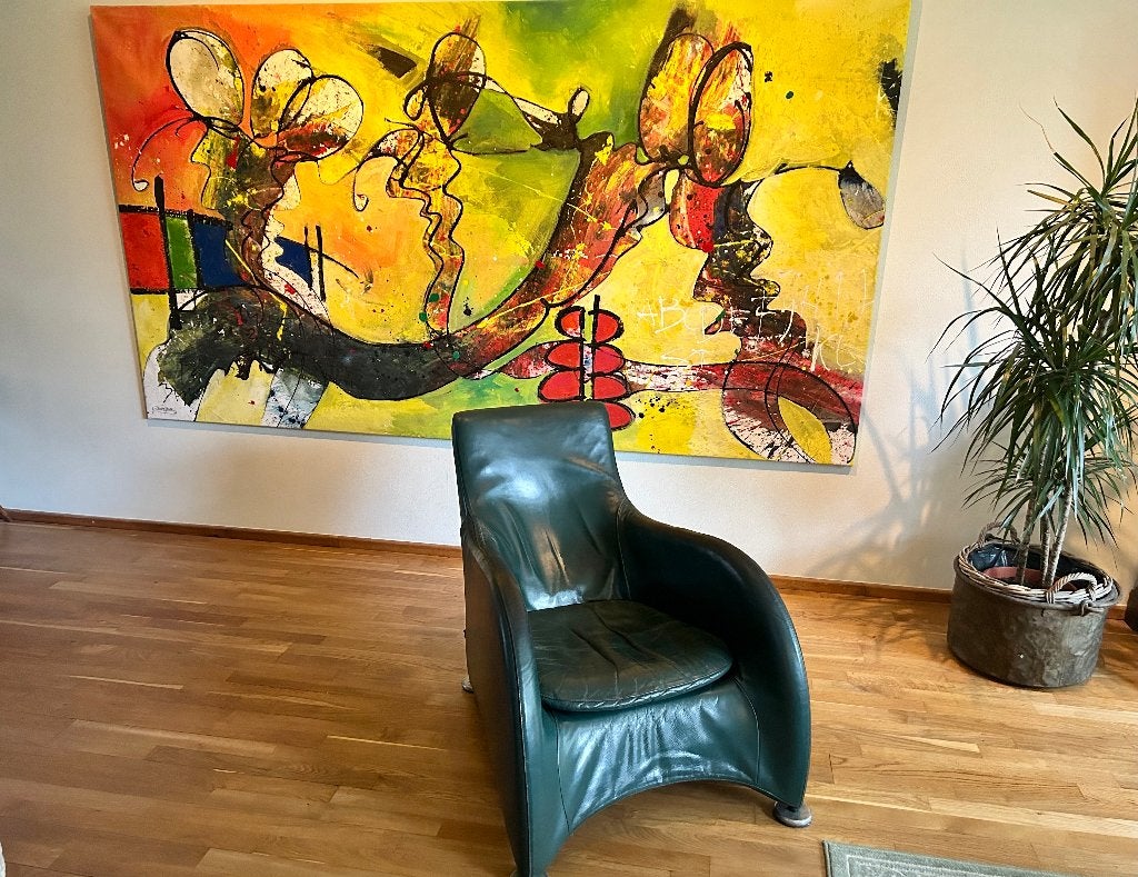 2 Montis Loge fauteuils, Huis en Inrichting, Fauteuils, Ophalen, Gebruikt, 50 tot 75 cm, Leer