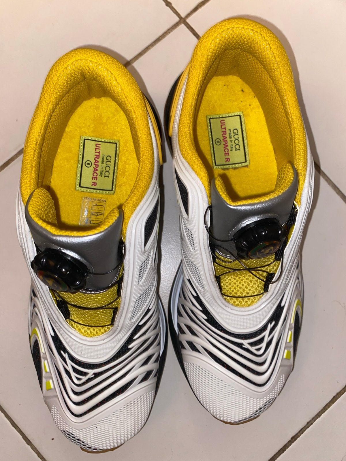 Gucci Ultrapacer Sneakers - Maat 39, Kleding | Dames, Ophalen of Verzenden, Gedragen, Wit, Sneakers of Gympen