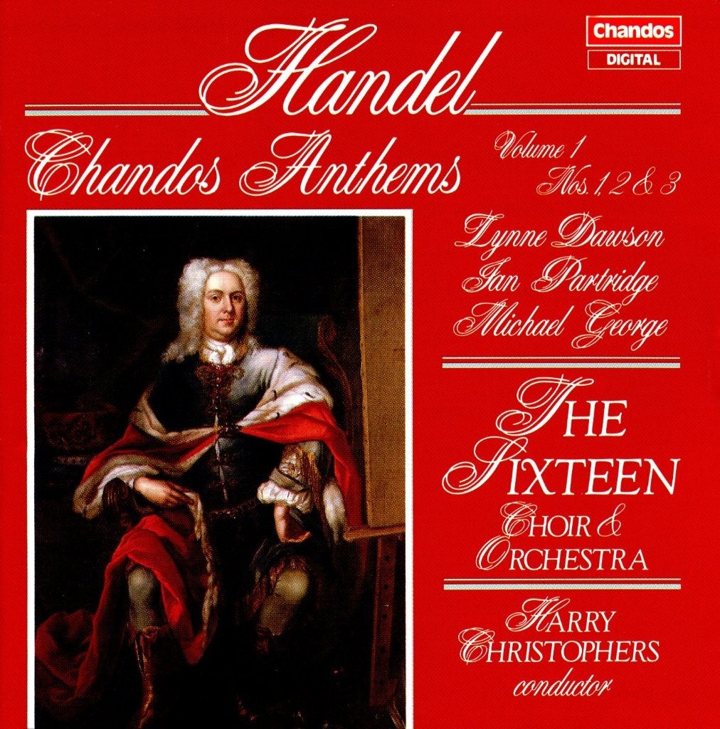 HANDEL Anthems volume one CD CHRISTOPHERS CHANDOS, Ophalen of Verzenden, Barok, Gebruikt, Overige typen