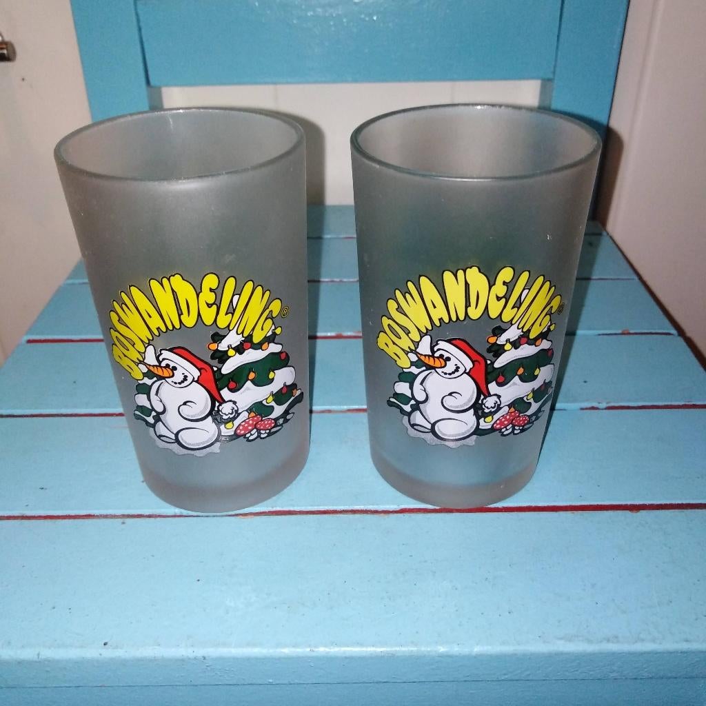 Boswandeling glazen wintereditie vraag uw eekhoorn waarom!?, Verzamelen, Glas en Borrelglaasjes, Ophalen, Gebruikt, Overige typen