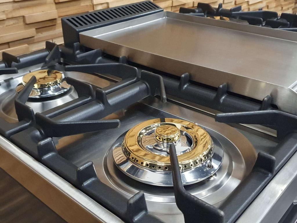 🔥Luxe Boretti Fornuis 90cm antraciet + rvs 1 GASOVEN Frytop, Niet ingevuld, 60 cm of meer, Niet ingevuld, Ophalen of Verzenden