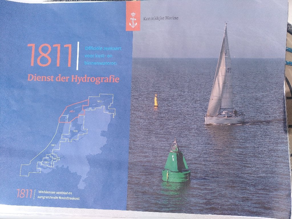 1811 Waddenzee kaart Westblad 2025, Watersport en Boten, Ophalen of Verzenden, Zo goed als nieuw, Overige typen