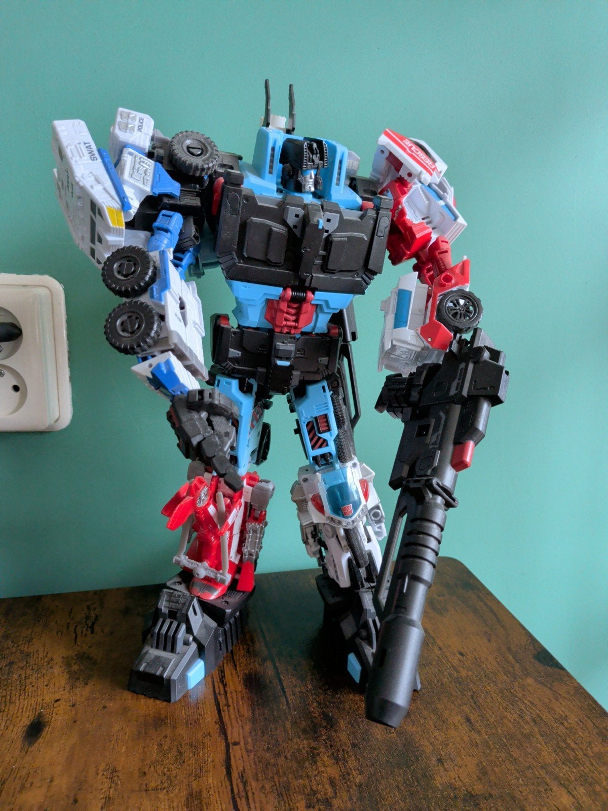 Transformers Defensor Combiner Wars met upgrade kit, Verzamelen, Transformers, Ophalen of Verzenden, Gebruikt