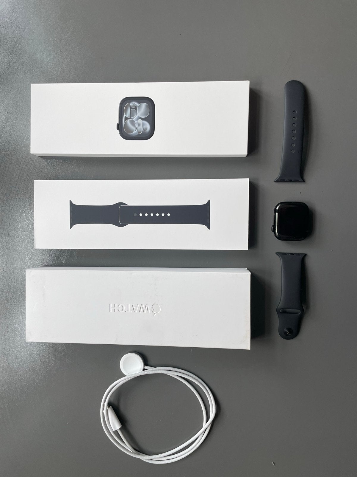 Apple Watch Series 11 42mm Jet Black - Zo goed als nieuw, GPS, Zwart, IOS, Ophalen of Verzenden