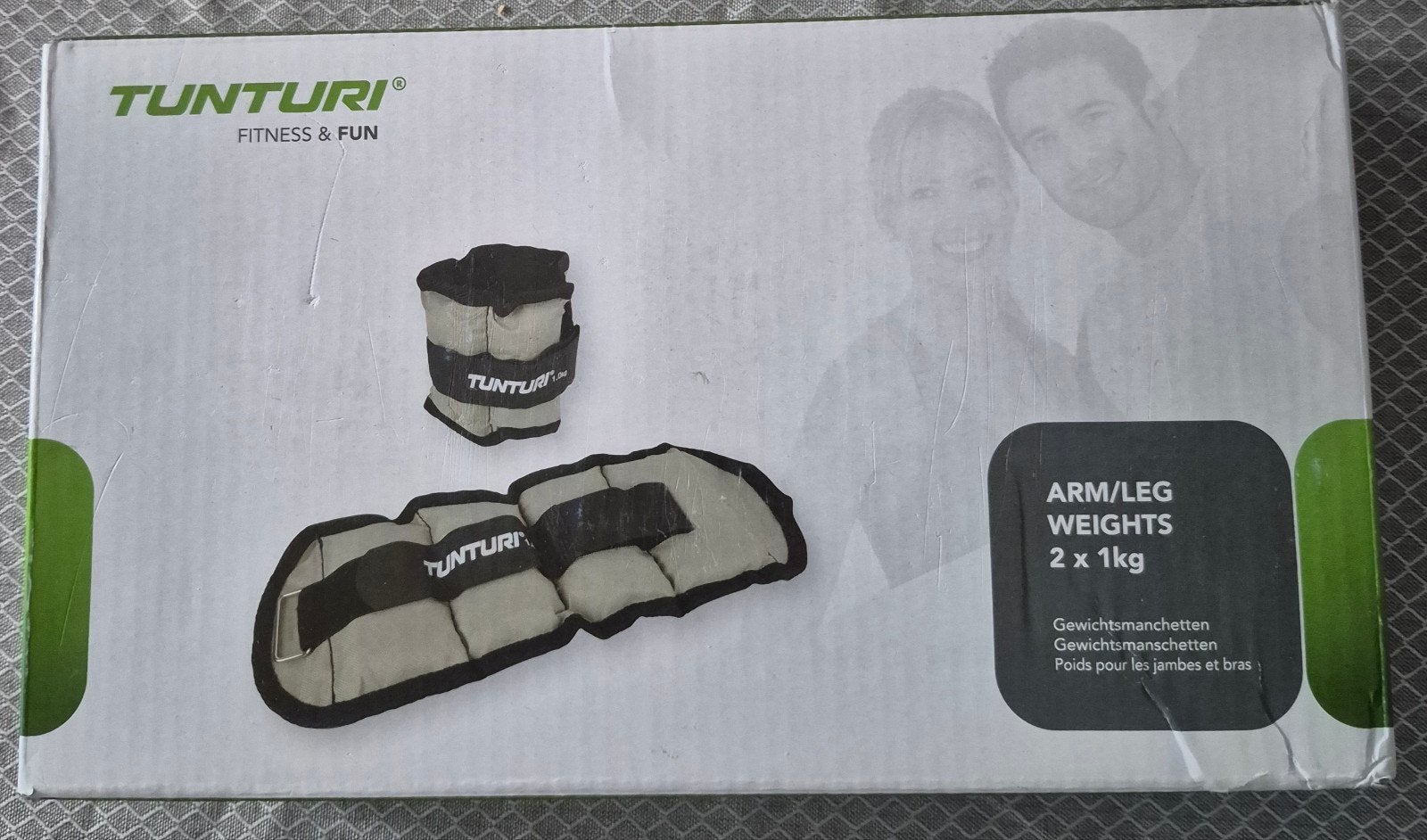 Tunturi Arm/Leg Weights 2 x 1kg - Gewichten voor armen/benen, Sport en Fitness, Fitnessmaterialen, Ophalen, Zo goed als nieuw