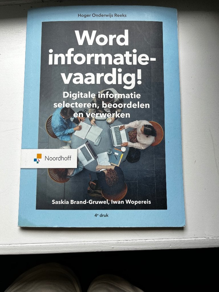Word informatie-vaardig!, Boeken, Studieboeken en Cursussen, Zo goed als nieuw, Noordhoff Uitgevers, Beta, HBO