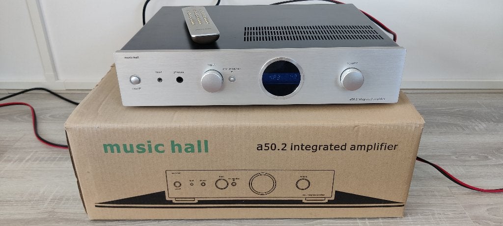 Music Hall a50.2 versterker, Overige merken, Gebruikt, Ophalen of Verzenden, 120 watt of meer