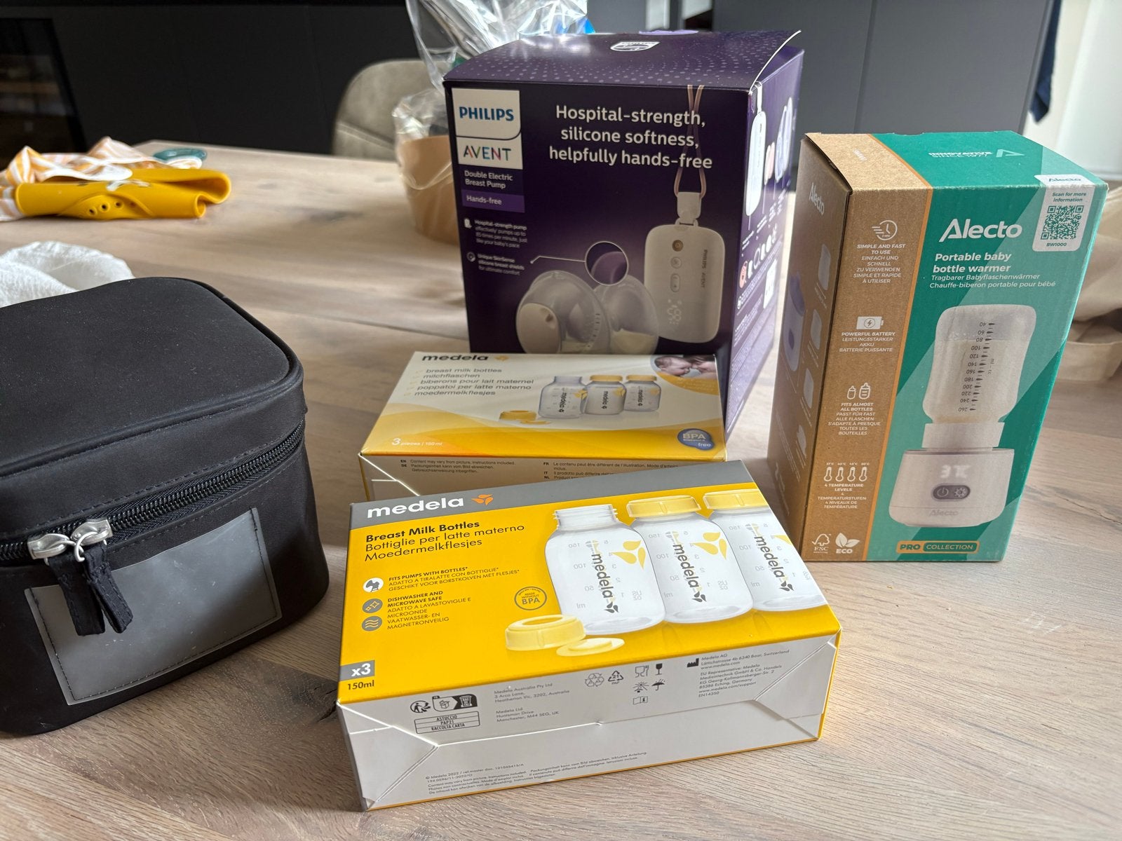 Alecto BW1000 & Philips Avent Handsfree Dubbele Kolfset, Ophalen of Verzenden, Gebruikt