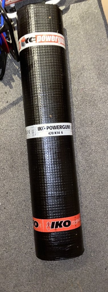 IKO powergum 470K14 - 6 meter, Doe-het-zelf en Verbouw, Dakpannen en Dakbedekking, Ophalen, Overige materialen, Zwart, Nieuw