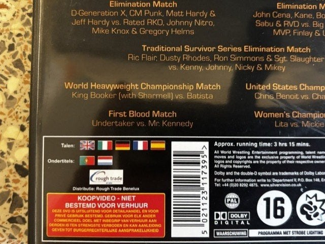 WWE Survivor Series 2006, Engels, Nederlands, Overige typen, Ophalen of Verzenden