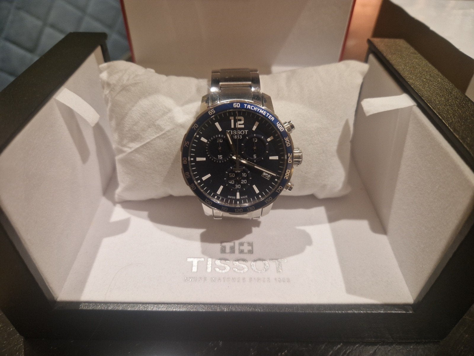 Tissot T-Sport chronograaf heren horloge, Overige merken, Staal, Gebruikt, Staal