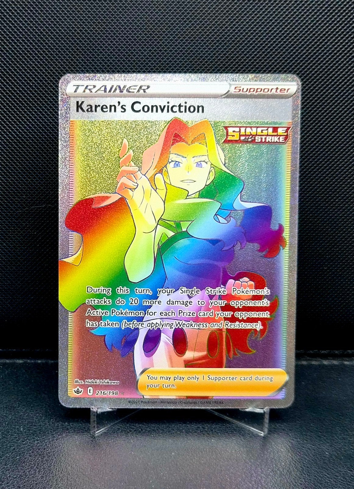 Karen's Conviction 216/198 Chilling Reign NM, Ophalen of Verzenden, Zo goed als nieuw