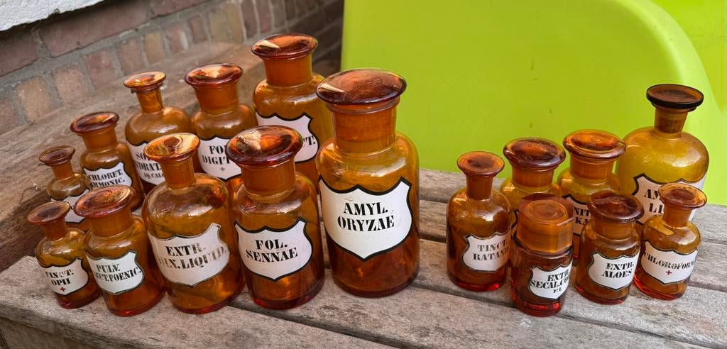 Apotheker flesjes, Ophalen, Gebruikt