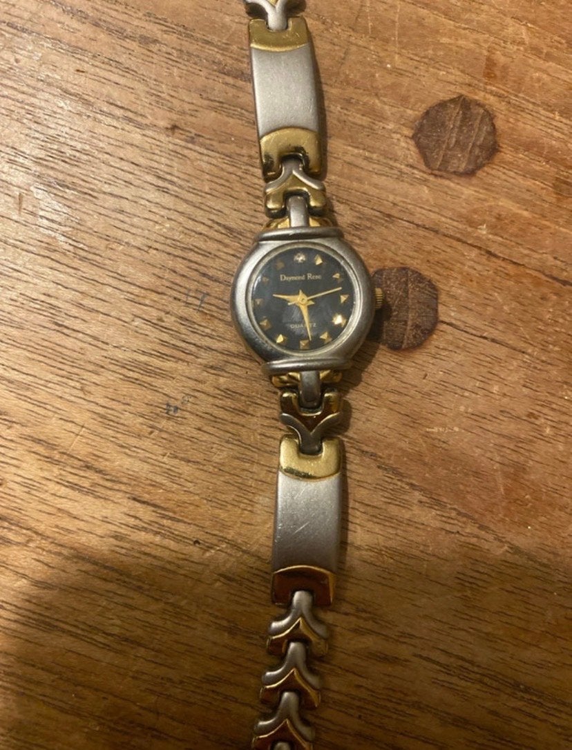 Daymond Rene Quartz Horloge - Goudkleurig/Zilverkleurig, Overige merken, Overige materialen, Polshorloge, 1960 of later