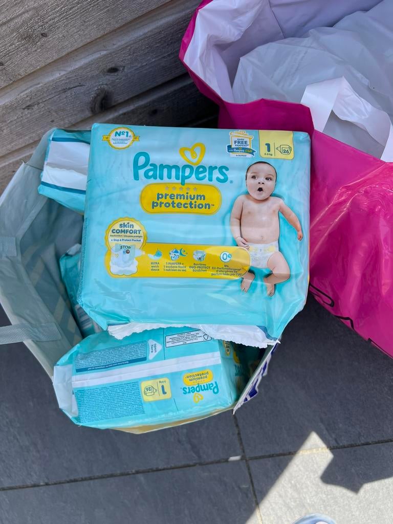 Pampers premium luiers maat 1, Ophalen of Verzenden, Nieuw, Overige typen