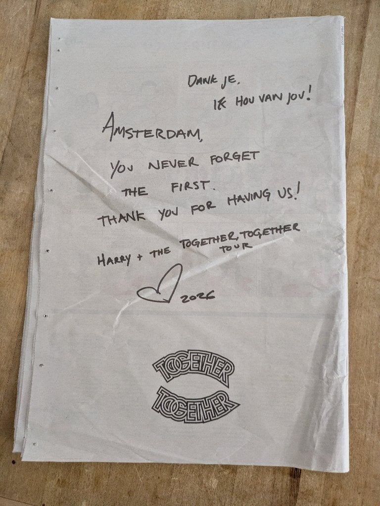 Parool met Harry Styles Dank je, Boeken, Tijdschriften en Kranten, Ophalen, Nieuw, Krant