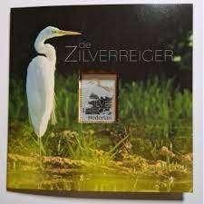 Zilveren postzegel Zilverreiger. Collector’s item., Postzegels en Munten, Postzegels | Nederland, Ophalen of Verzenden, Postfris