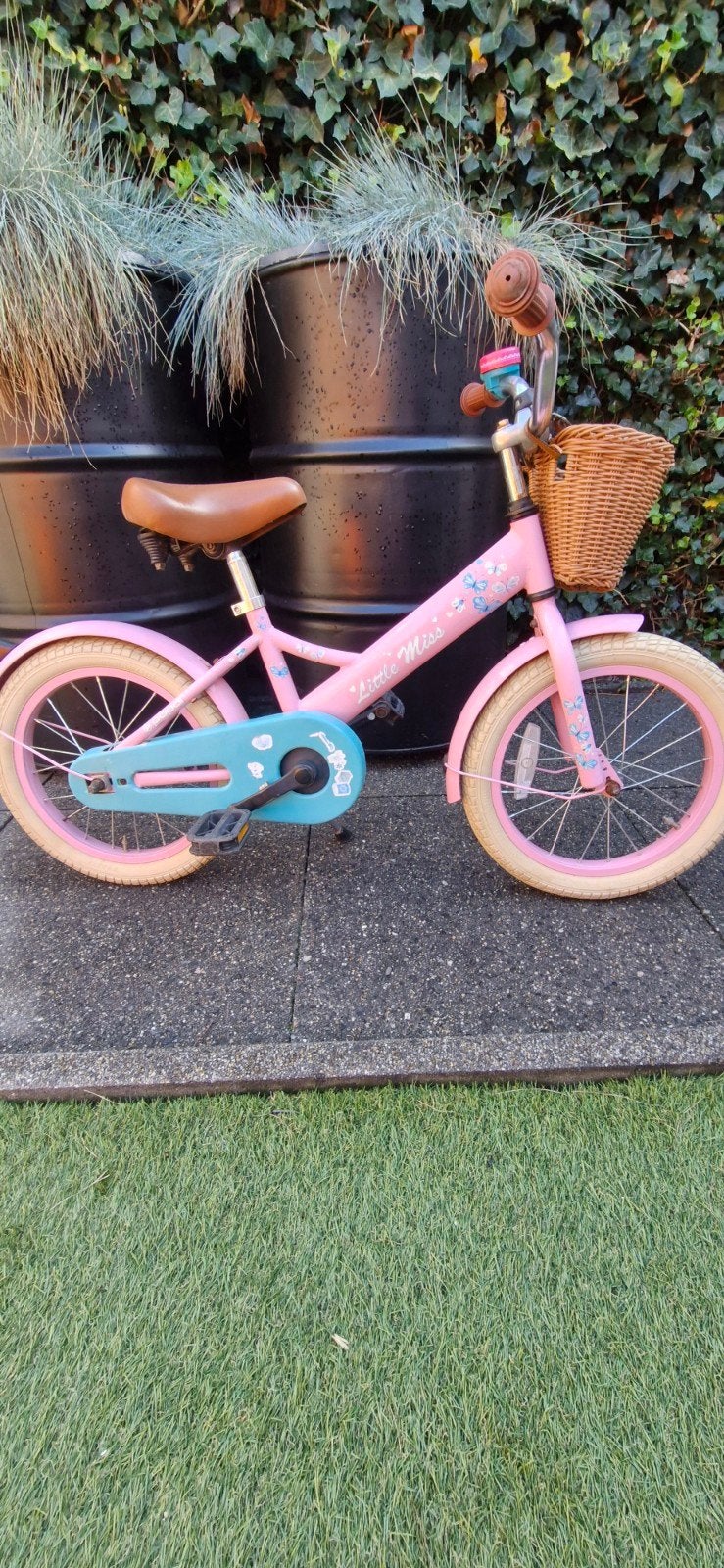 Popal Little Miss 16 inch kinderfiets - Roze, Ophalen, Terugtraprem, Popal, 16 tot 20 inch