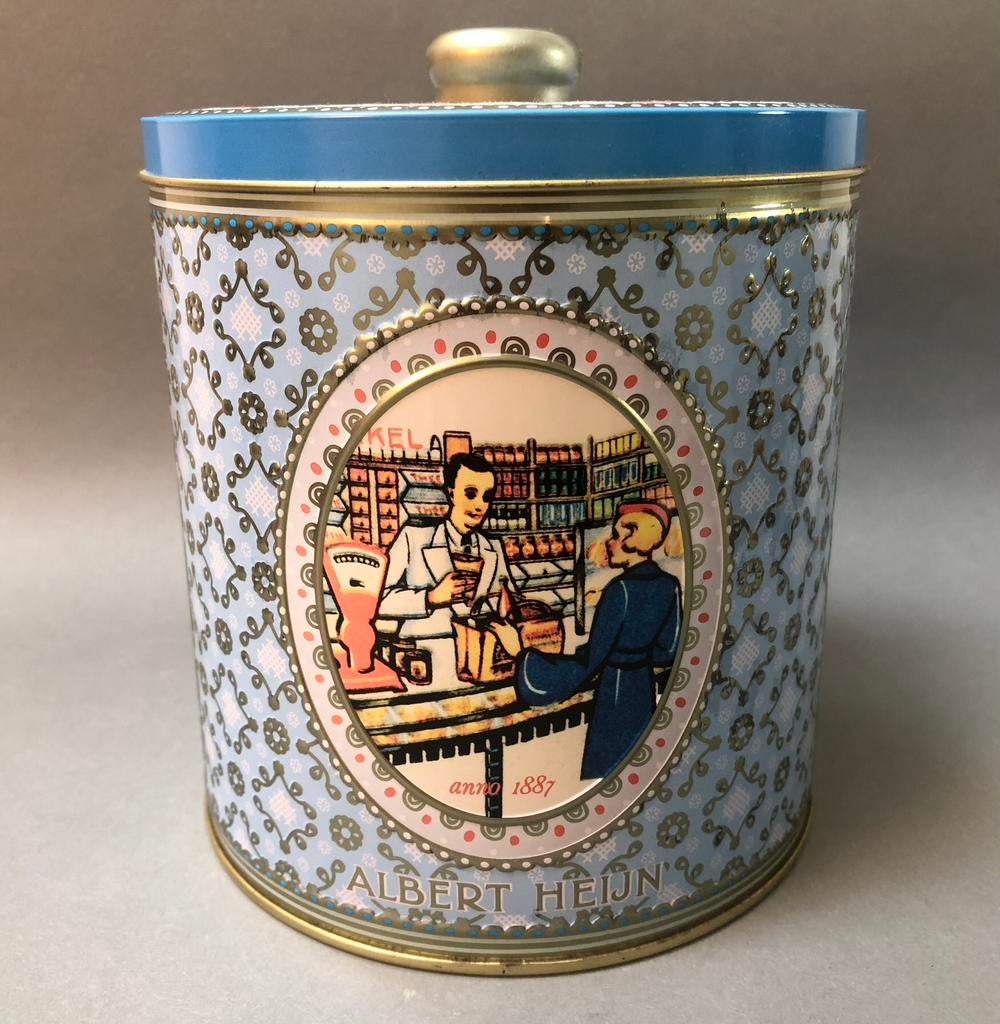 Nostalgisch blik met mooie blauwe opdruk, Ophalen of Verzenden, Zo goed als nieuw